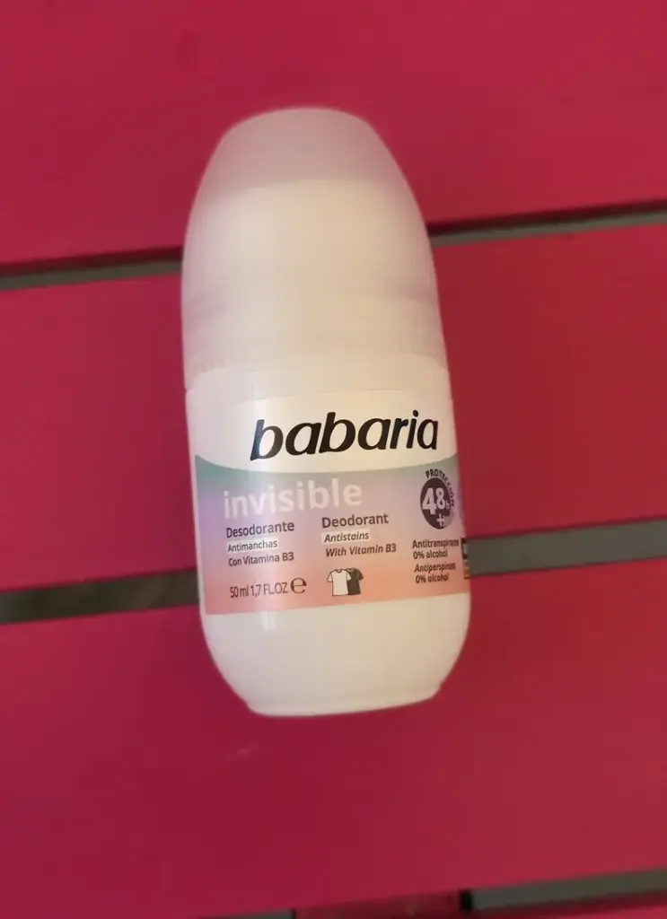 Babaria Invisible PRO 48h – Desodorante Roll-On