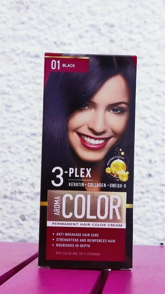 Aroma Color 01 Black – Tinte Permanente con 3-PLEX