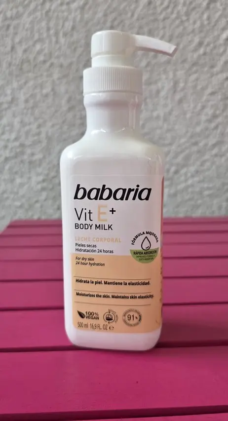 Babaria Vit E+ – Leche Corporal Hidratante